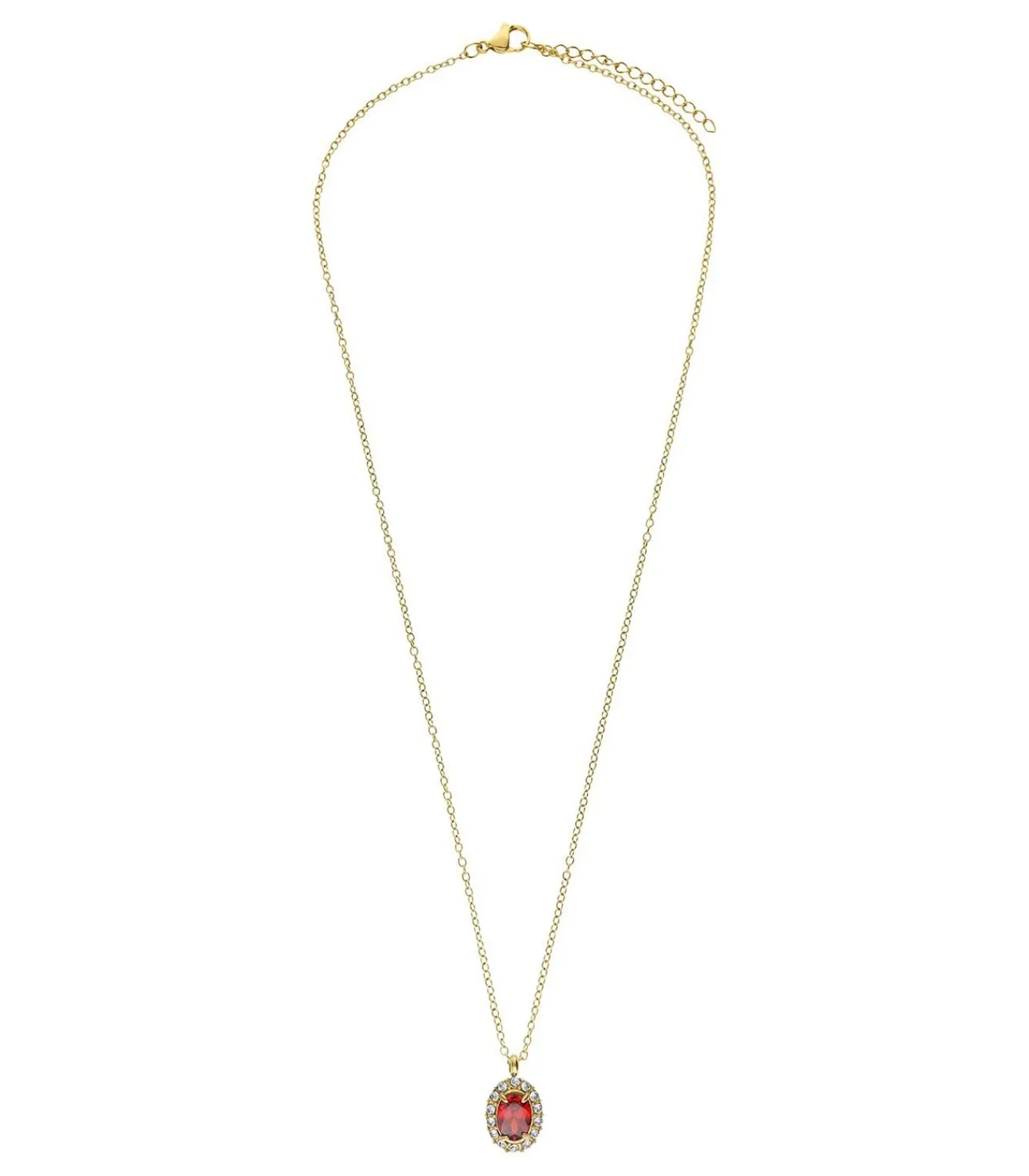 Lucardi Ketting Staal red Best