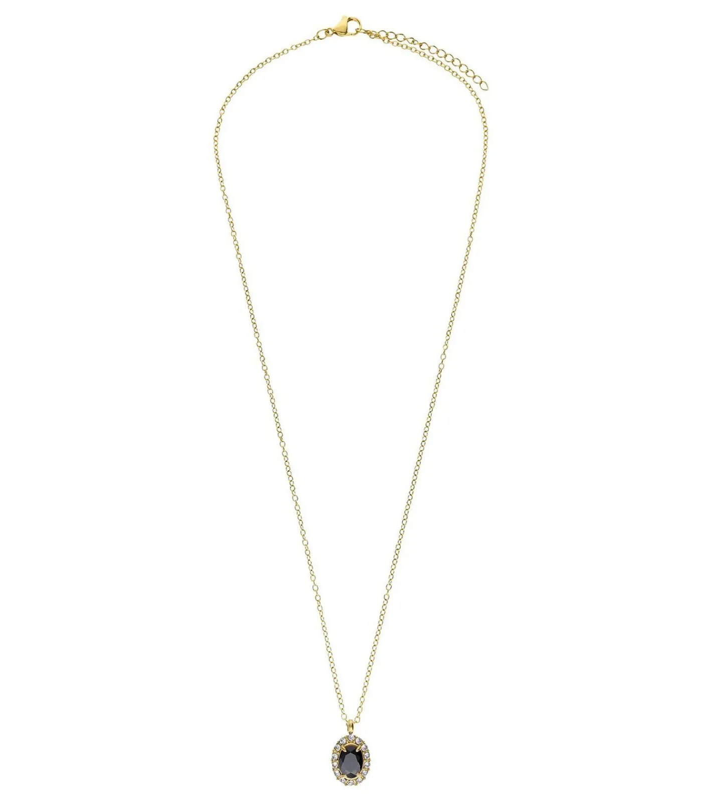 Lucardi Ketting Staal black Outlet
