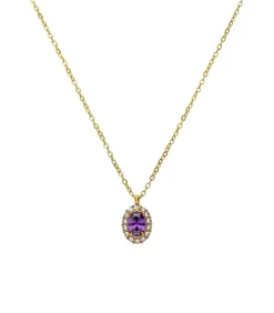 Lucardi Ketting Staal purple Online
