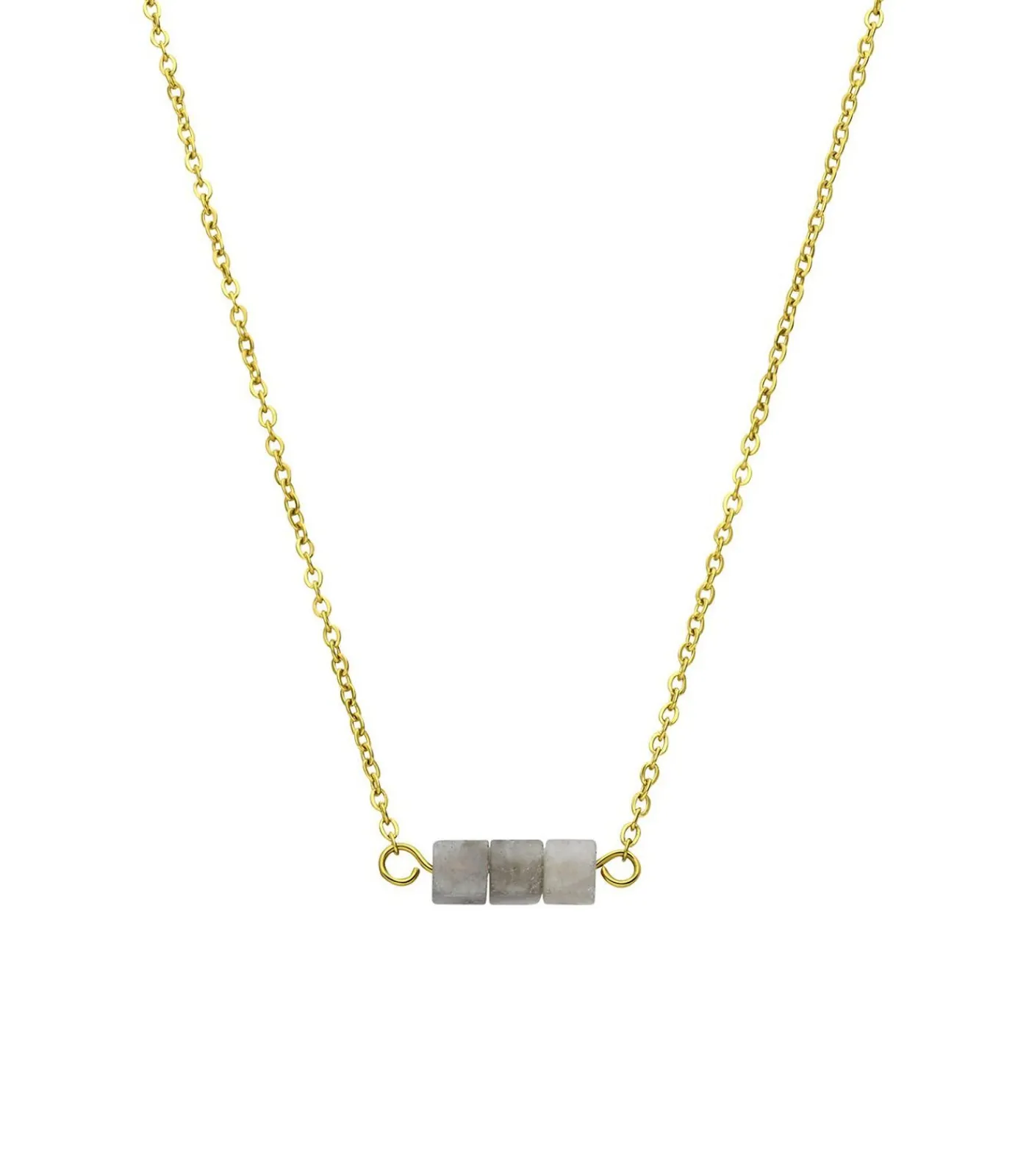 Lucardi Ketting Staal 45 cm gold Outlet