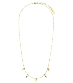 Lucardi Ketting Staal 45 cm blue/gold Online