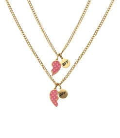 Lucardi Ketting Staal 43 cm gold Outlet