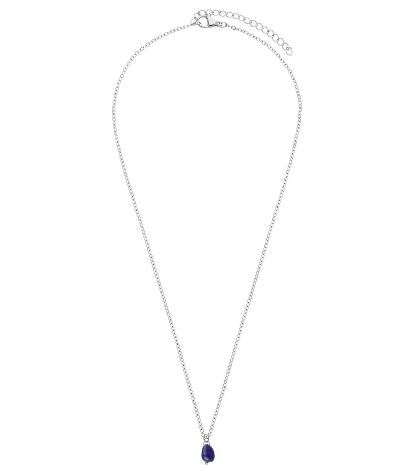 Lucardi Ketting Staal 45 cm blue/silver Best