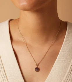 Lucardi Ketting Staal 47 cm - Goudkleurig purple Sale