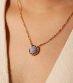 Lucardi Ketting Staal 47 cm - Goudkleurig blue