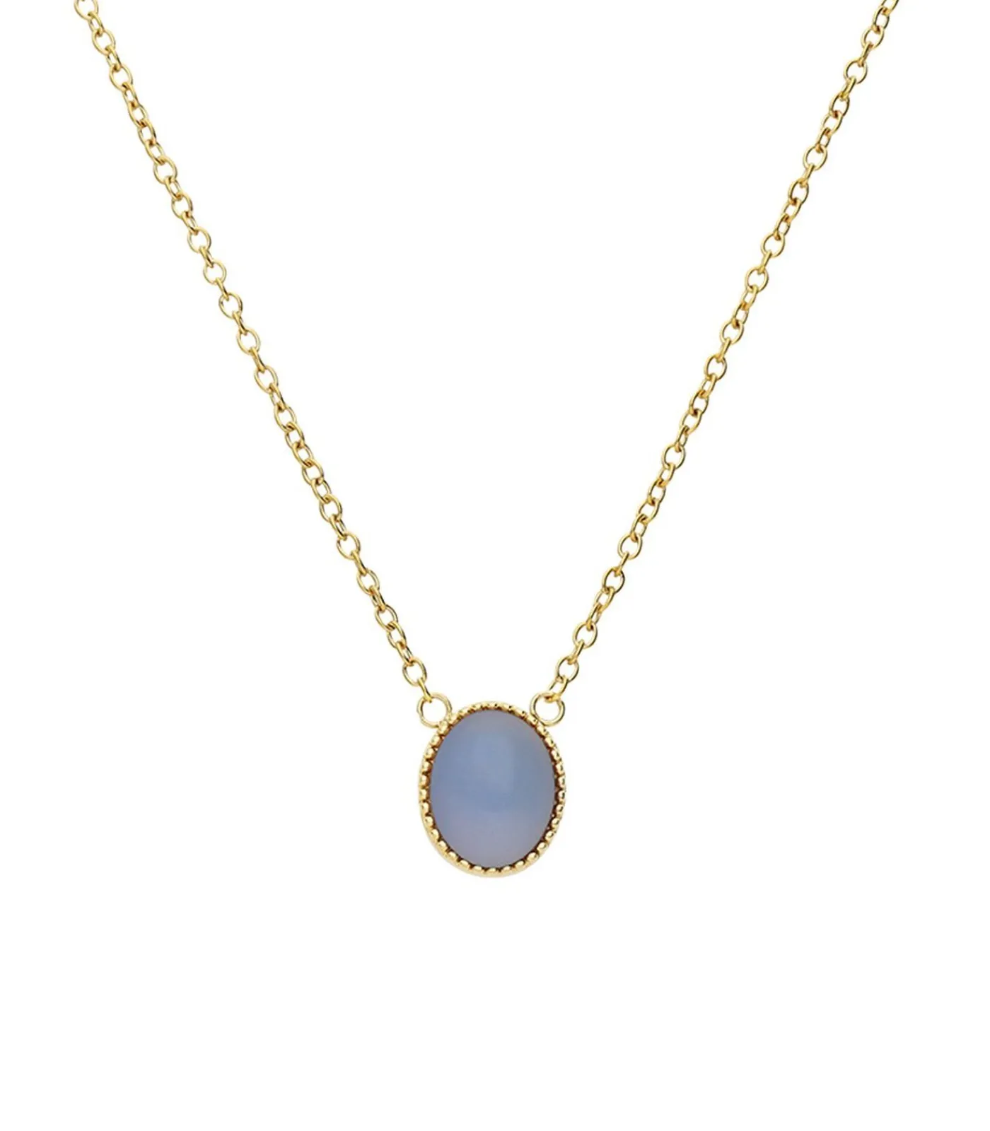 Lucardi Ketting Staal 47 cm - Goudkleurig offWhite