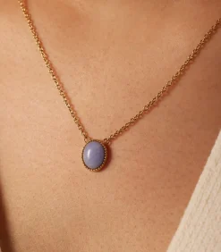 Lucardi Ketting Staal 47 cm - Goudkleurig blue New