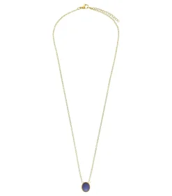 Lucardi Ketting Staal 47 cm - Goudkleurig blue New