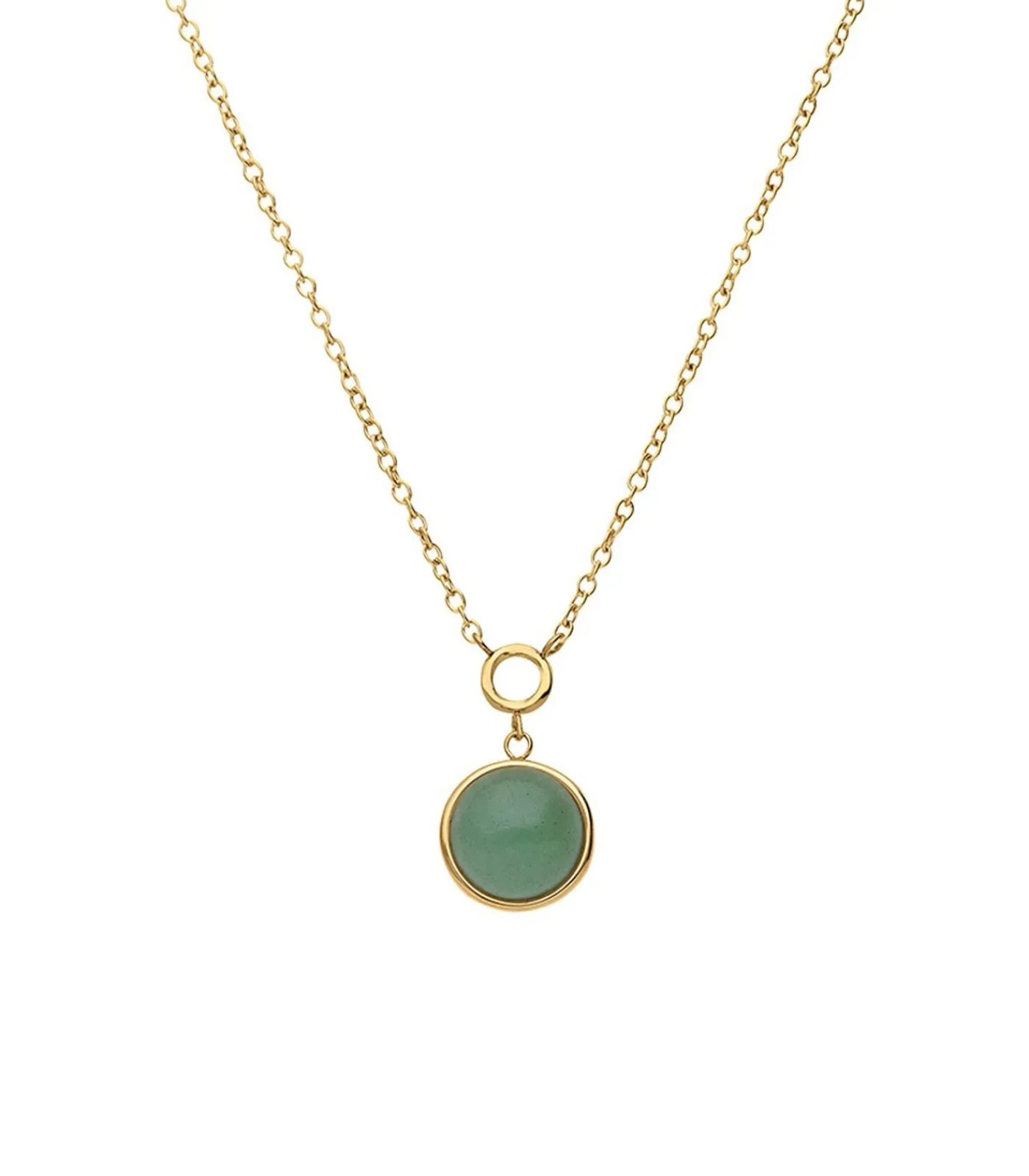 Lucardi Ketting Staal 47 cm - Goudkleurig green