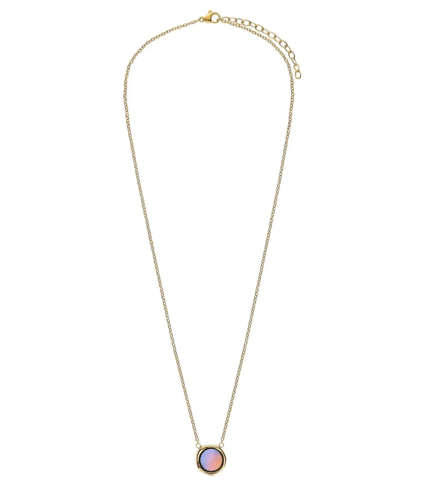 Lucardi Ketting Staal 47 cm - Goudkleurig offWhite Sale