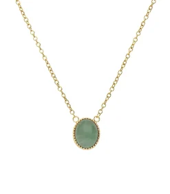 Lucardi Ketting Staal 47 cm - Goudkleurig green