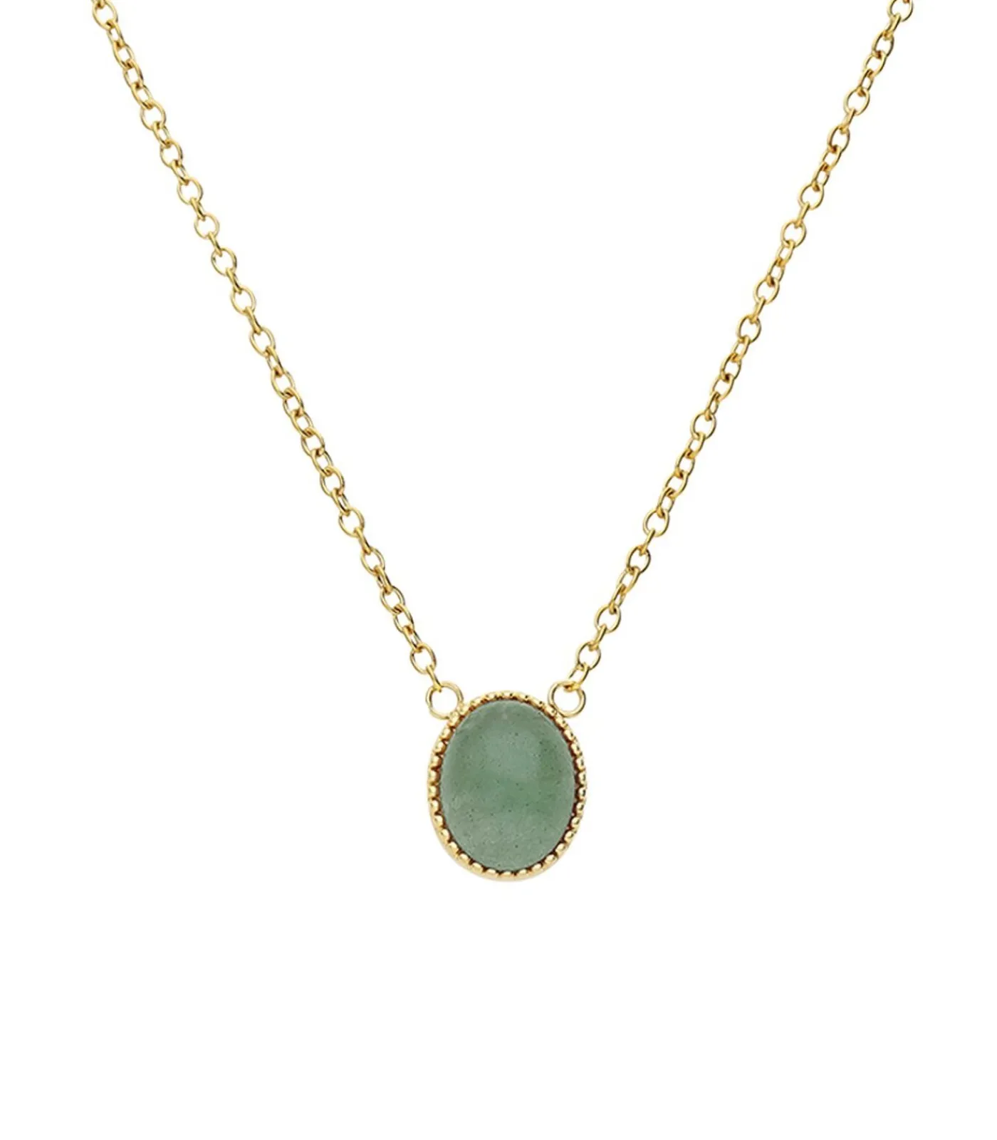 Lucardi Ketting Staal 47 cm - Goudkleurig green