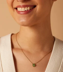 Lucardi Ketting Staal 47 cm - Goudkleurig green