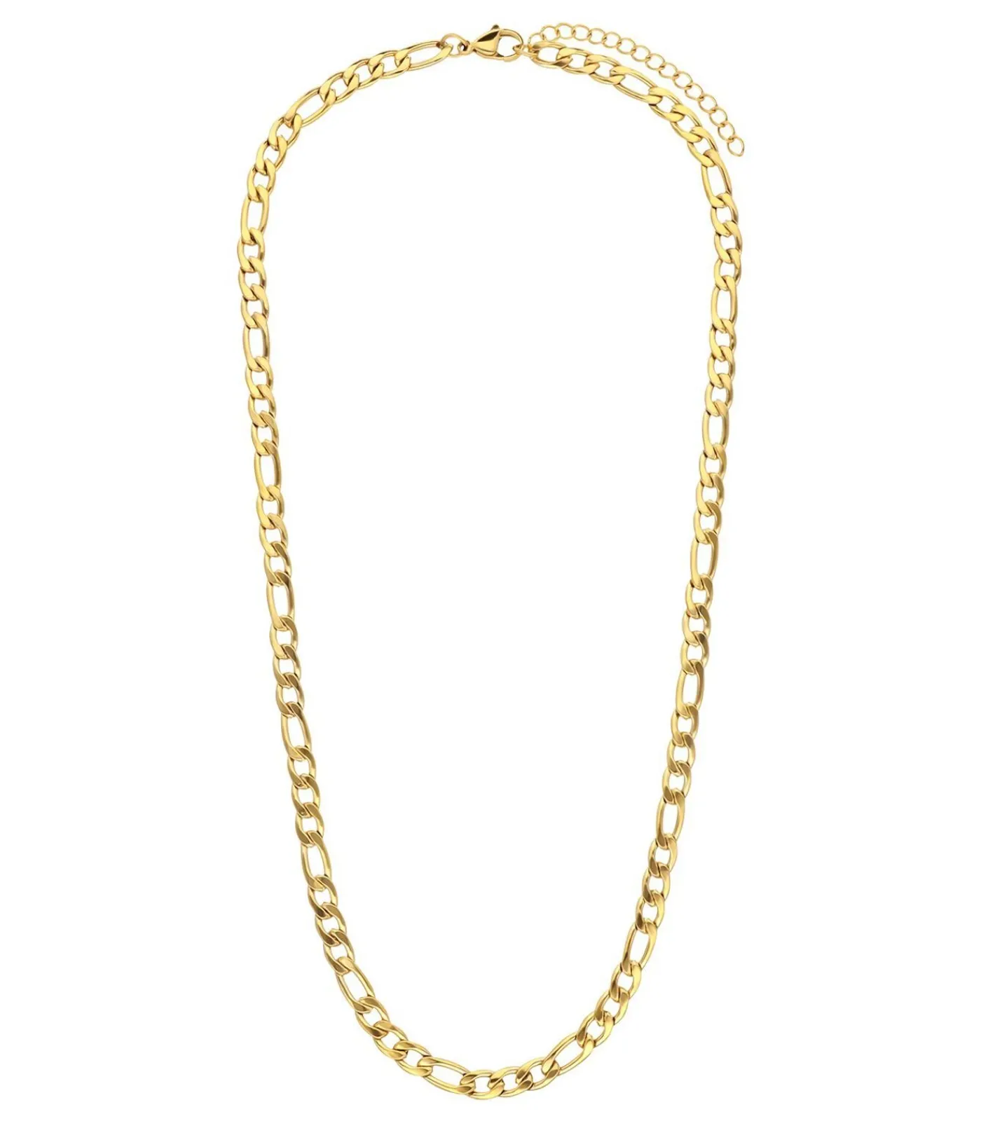Lucardi Ketting Staal 45 cm - Zilverkleurig gold
