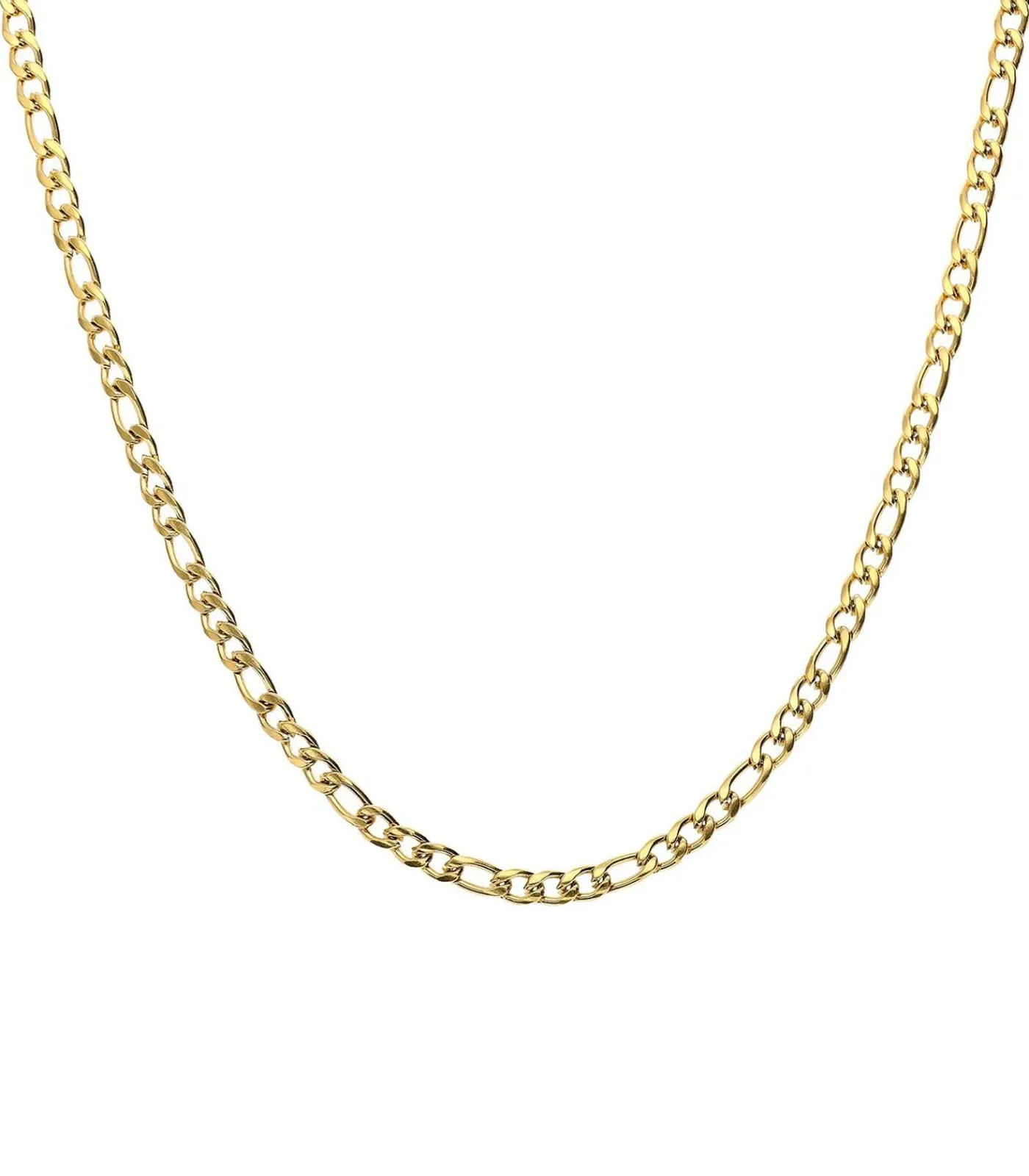 Lucardi Ketting Staal 45 cm - Zilverkleurig gold Discount