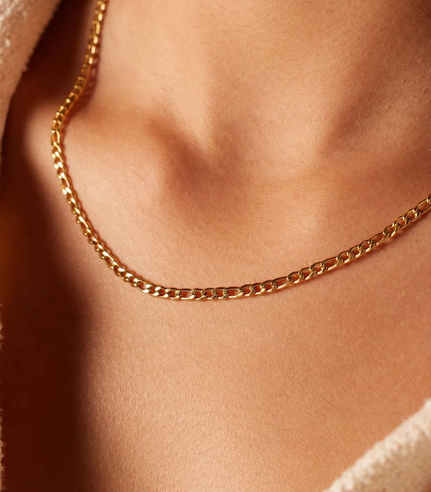 Lucardi Ketting Staal 45 cm - Zilverkleurig gold Discount