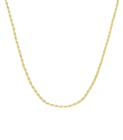 Lucardi Ketting Zilver 42 cm gold Clearance