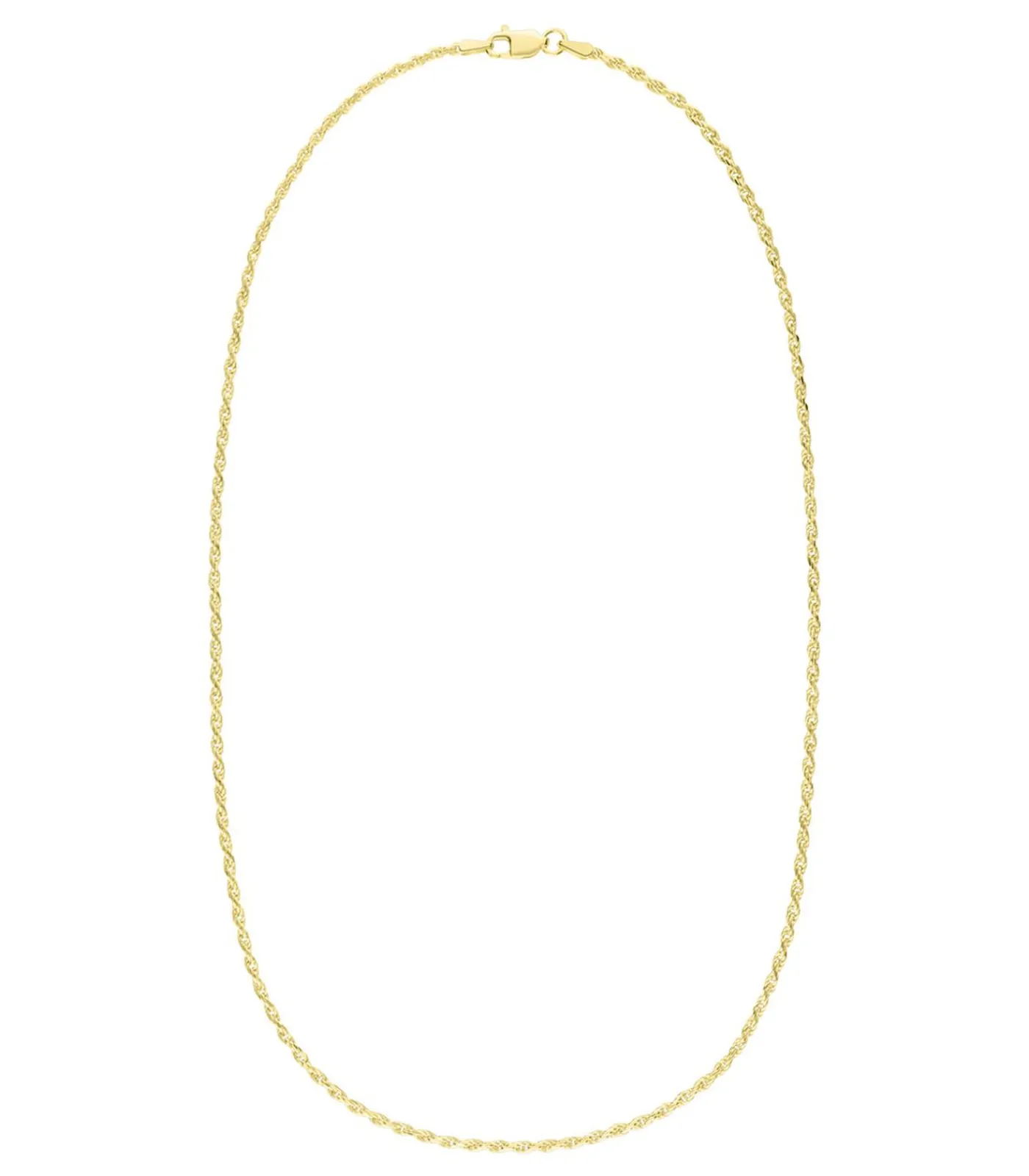 Lucardi Ketting Zilver 42 cm gold Clearance