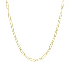 Lucardi Ketting Zilver 45 cm gold New