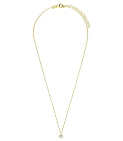 Lucardi Ketting Zilver 45 cm - Goudkleurig gold Clearance