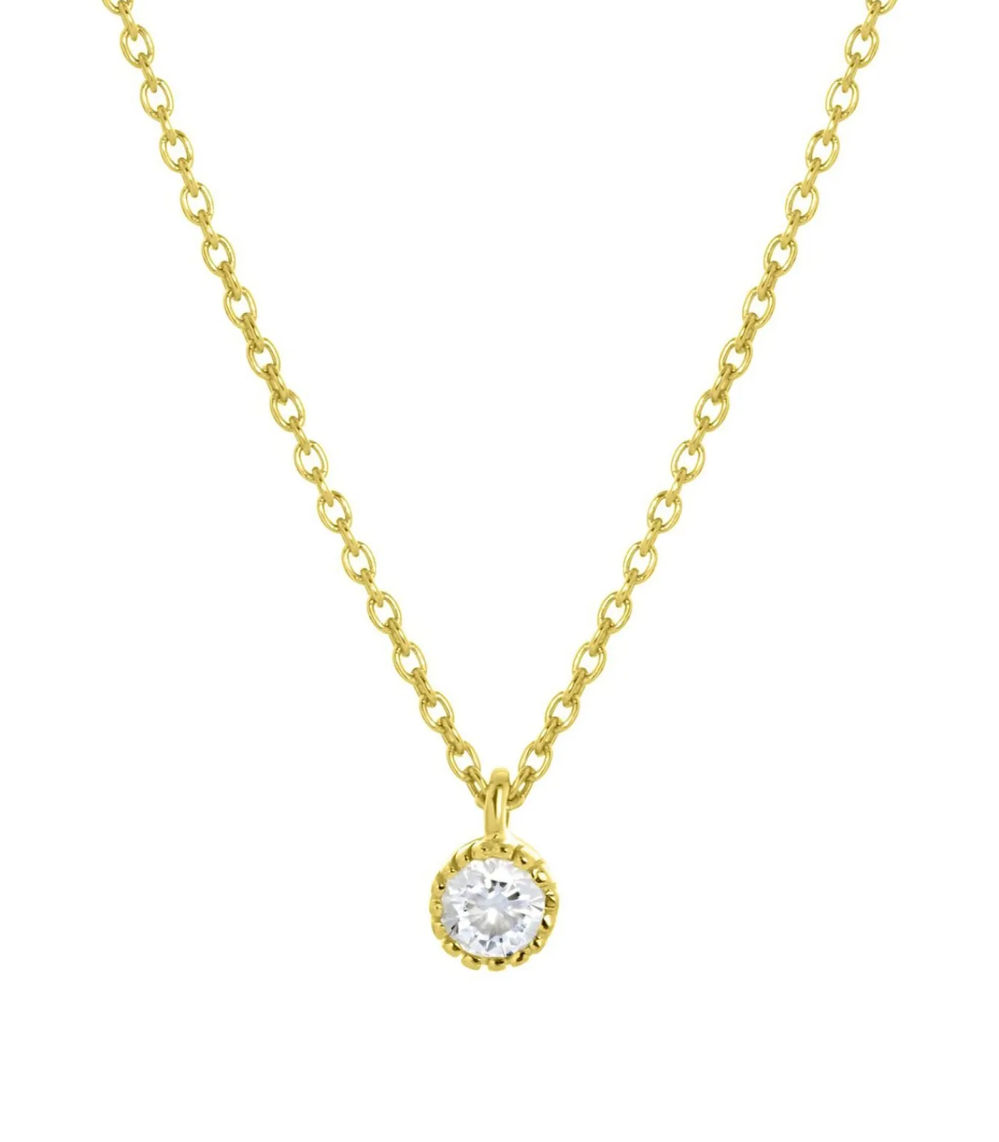 Lucardi Ketting Zilver 45 cm - Goudkleurig gold Best