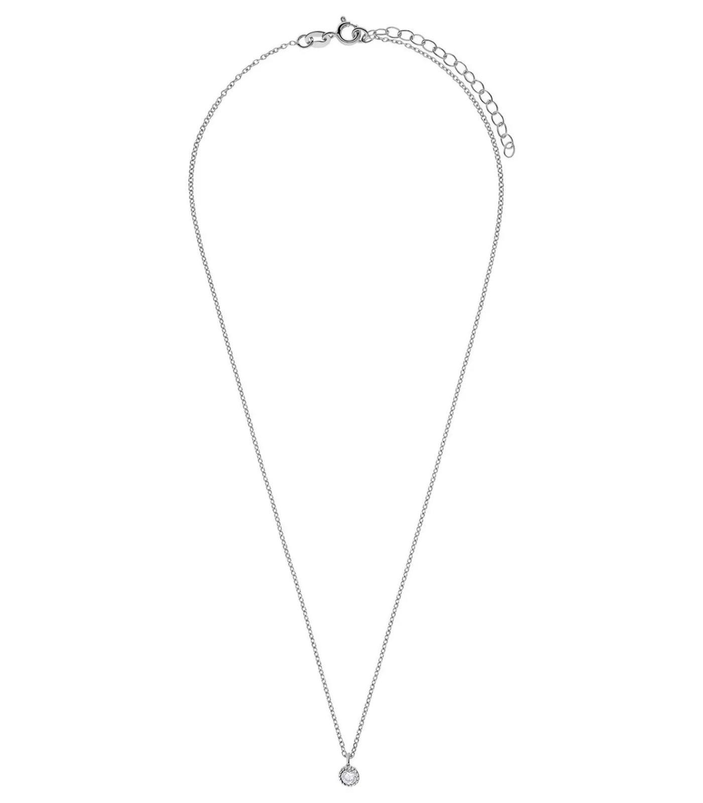 Lucardi Ketting Zilver 45 cm - Goudkleurig silver