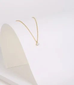 Lucardi Ketting Zilver 45 cm - Goudkleurig gold Discount