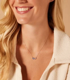 Lucardi Ketting Zilver 45 cm - Zilverkleurig blue Hot