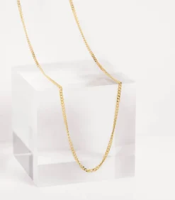 Lucardi Ketting Zilver - goudkleurig gold