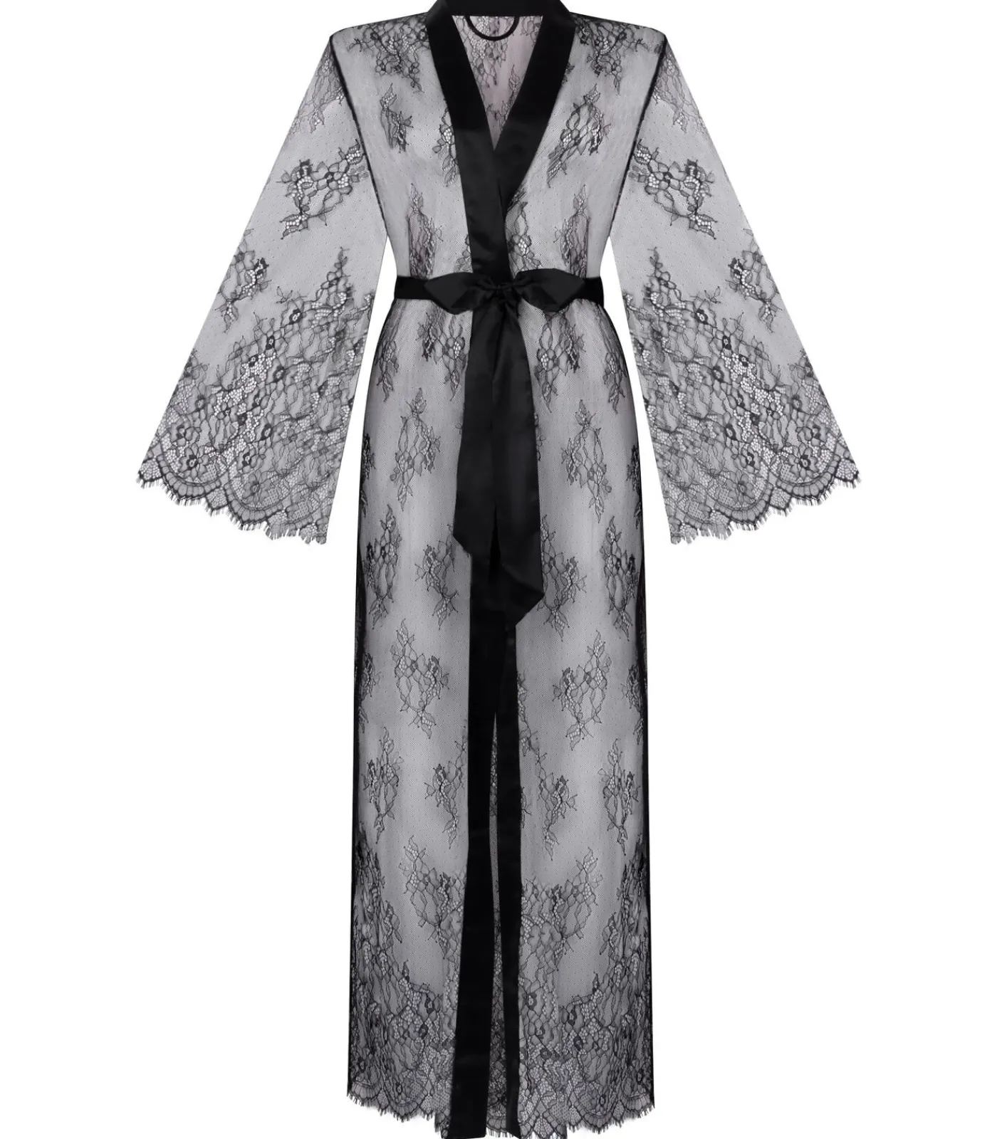 Hunkemöller Kimono Allover Lace black Online