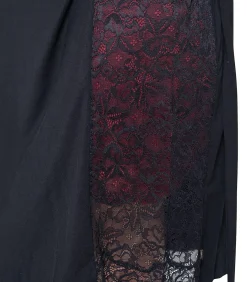 LUNA Kimono met lange mouwen MICRO TOUCH LACE black Sale