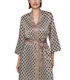 SELMARK Kimono negligé P116 SATIN SUBLIME brown Online