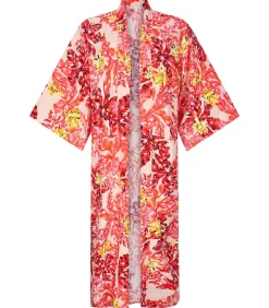Chic by Lirette Kimono Robe Flamingo Garden - Roze pink Hot