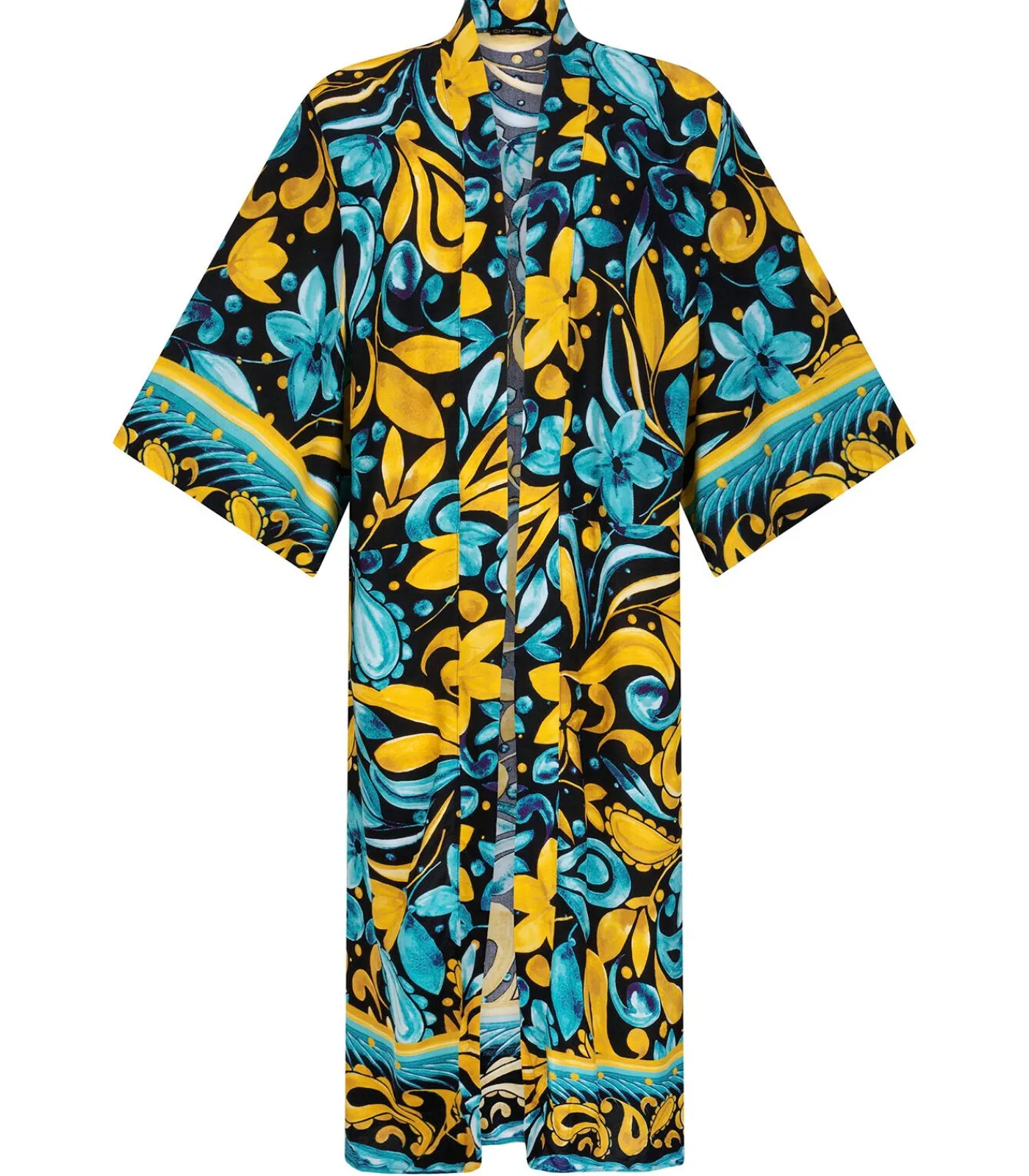 Chic by Lirette Kimono Robe Frangipani - Tealsun blue New