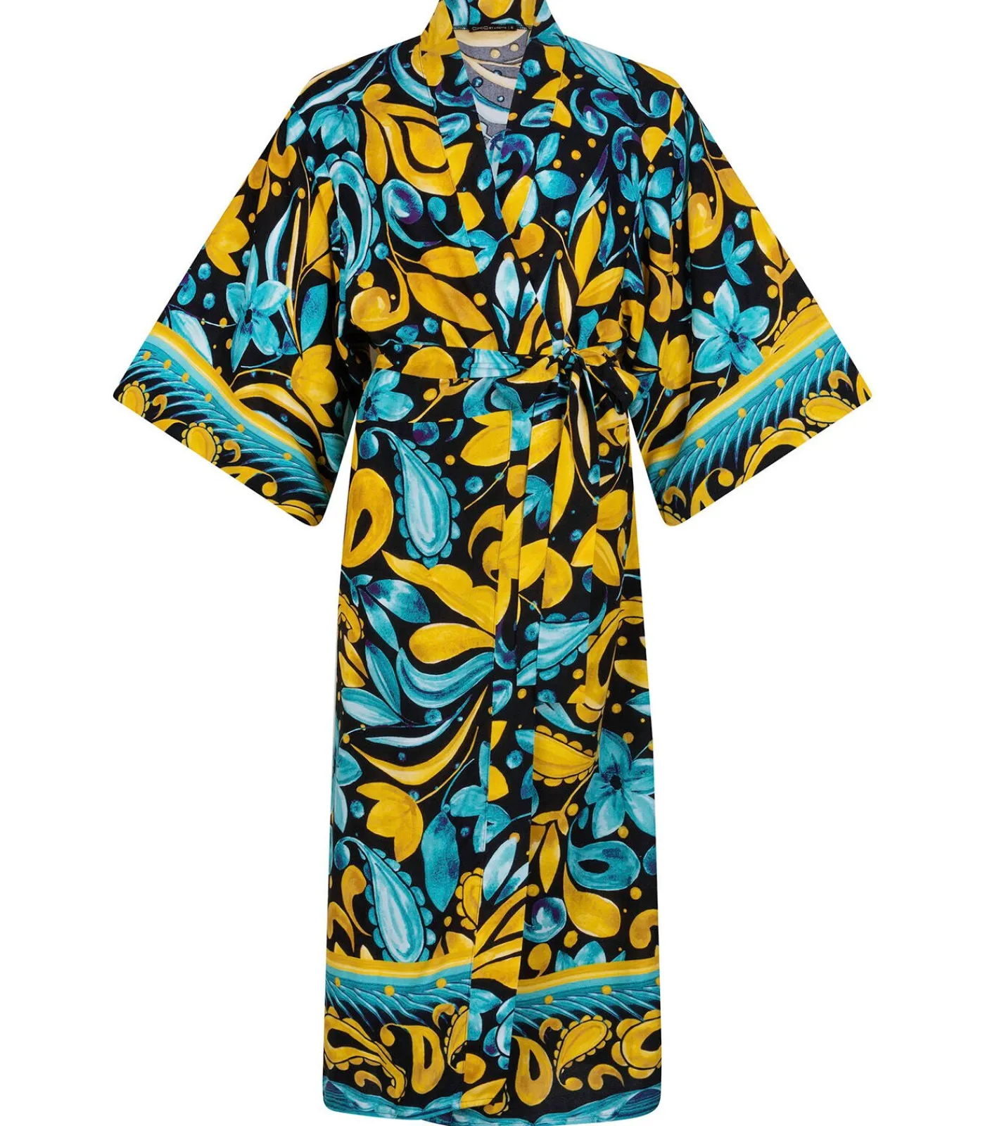 Chic by Lirette Kimono Robe Frangipani - Tealsun blue New