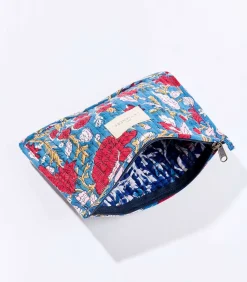 La Fiancée Klein gewatteerd katoenen tasje LISETTE blue Online