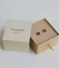 Joidart Kleine gouden oorbellen Candy Colours gold Hot