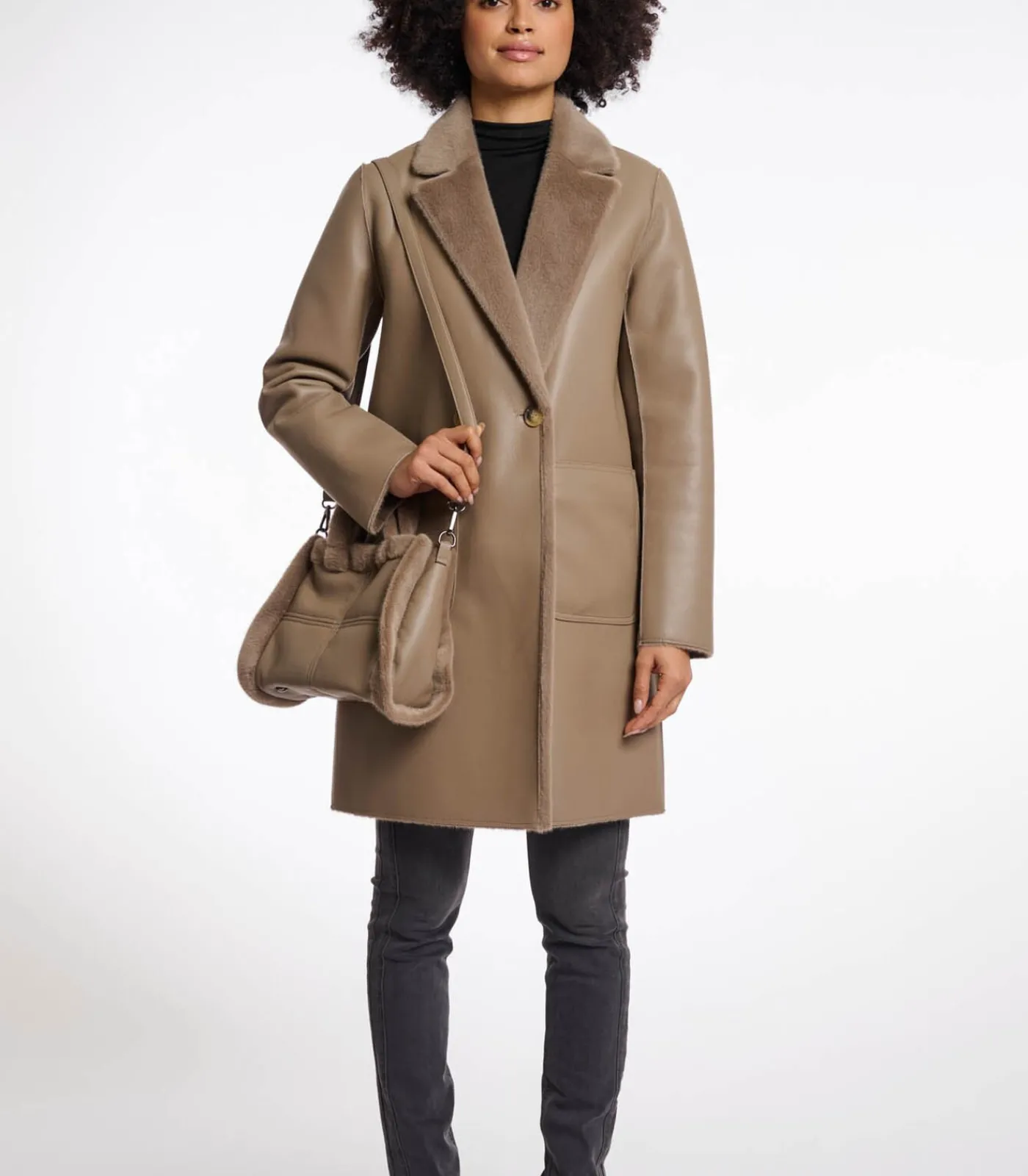 Rino&Pelle Kleine shopper Toffee OS brown Outlet