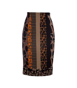 Conquista Kokerrok met print van multicolor Hot