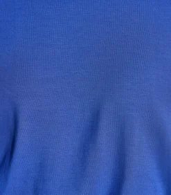 La Fée Maraboutée Koningsblauw losvallend modal T-shirt met lange mouwen lightBlue Discount
