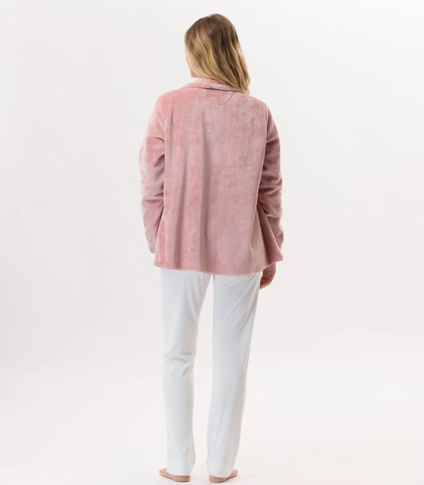 LE CHAT Kort jasje van flanellen pluche ESSENTIEL H73B pink Outlet