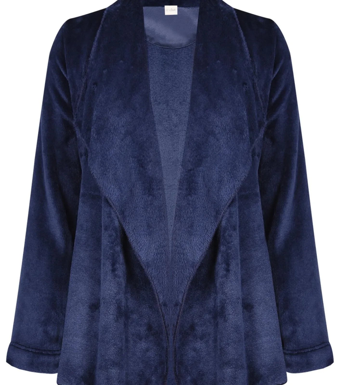 LE CHAT Kort jasje van flanellen pluche ESSENTIEL H73B blue Outlet