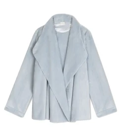 LE CHAT Kort jasje van flanellen pluche ESSENTIEL H73B blue Hot