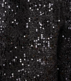 La Fée Maraboutée Kort zwart paillettenjasje black