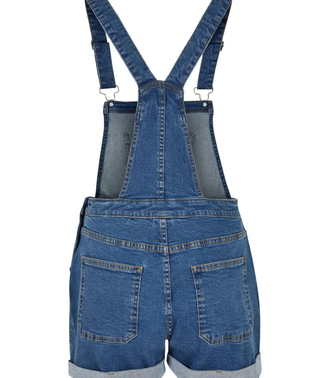 Urban Classics Korte biologische damesoverall blue Clearance