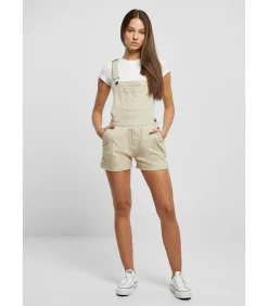 Urban Classics Korte biologische damesoverall white Sale