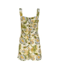 J&JOY Korte jumpsuit met bloemprint en verstelbare bandjes multicolor Clearance