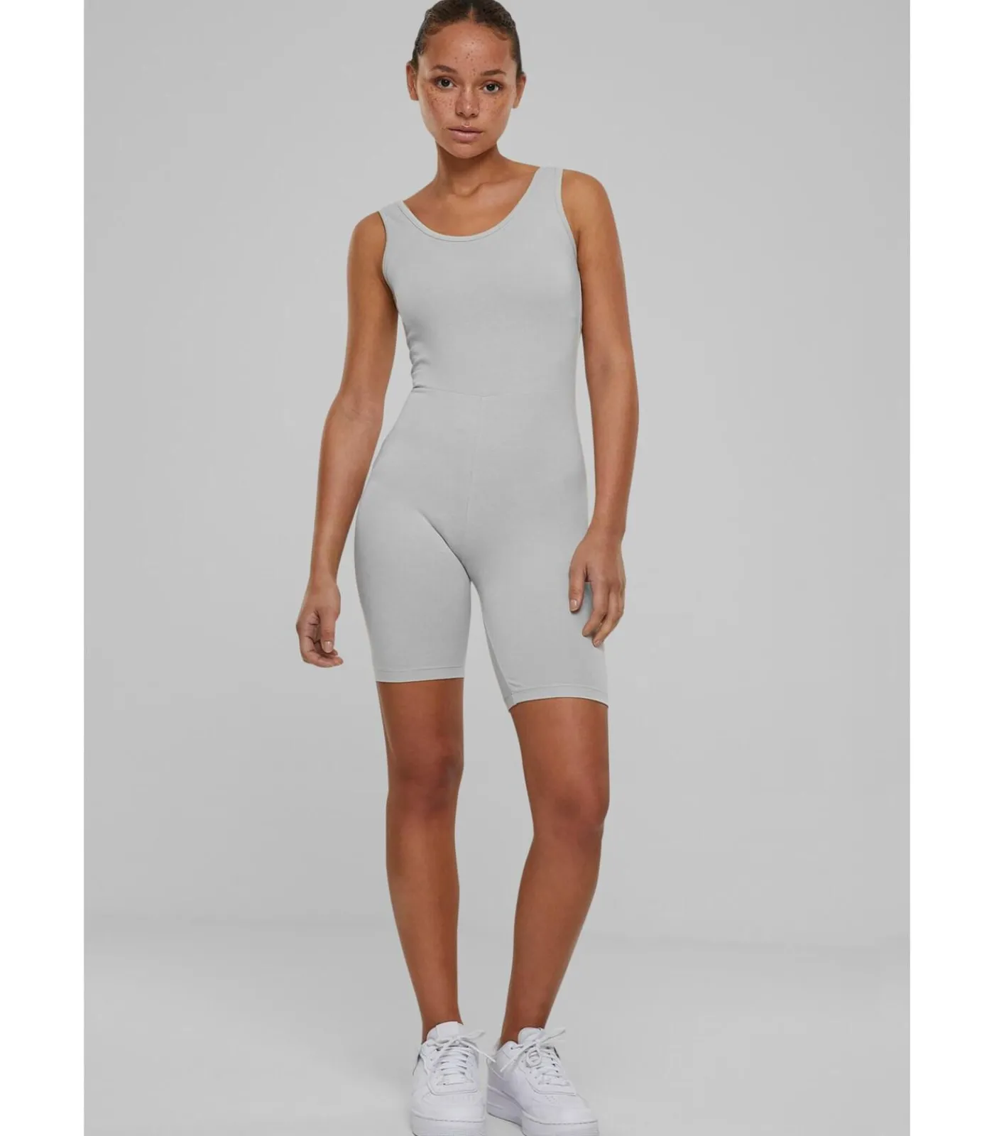 Urban Classics Korte jumpsuit voor vrouwen Organic gray