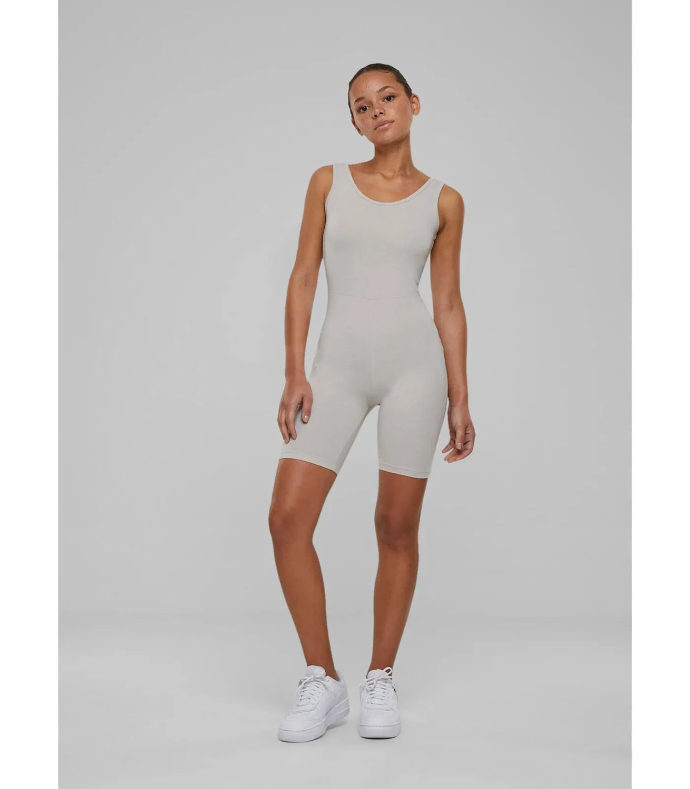 Urban Classics Korte jumpsuit voor vrouwen Organic gray