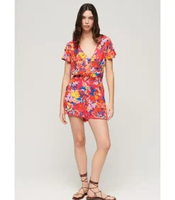 Superdry Korte jumpsuit voor vrouwen Beach pink Hot
